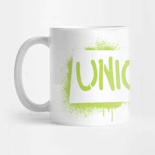 union stencil - green Mug